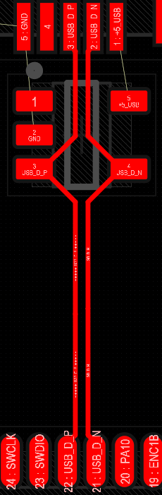 altium differential pair routing adjusted traces