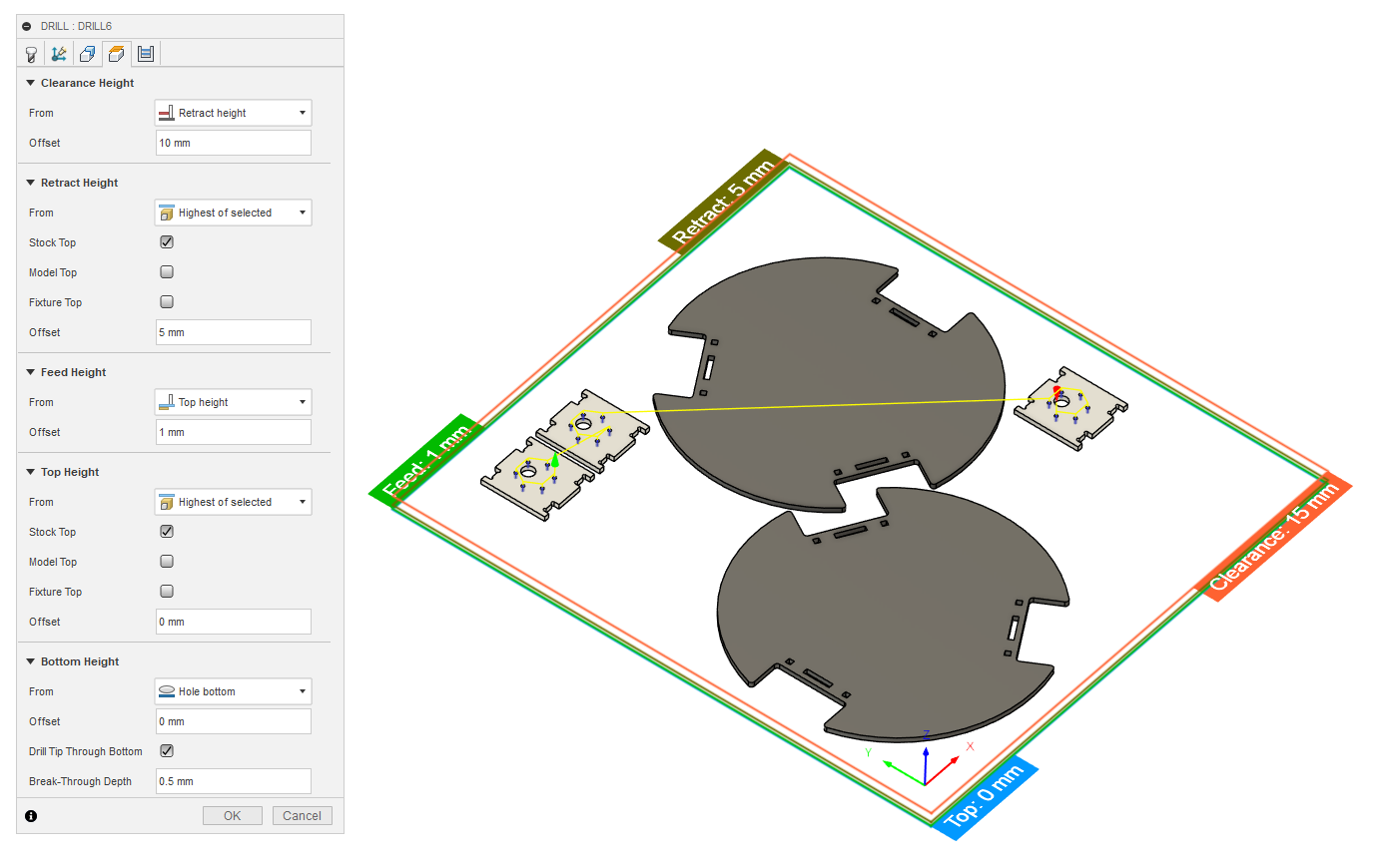 fusion 360 cam drill heights