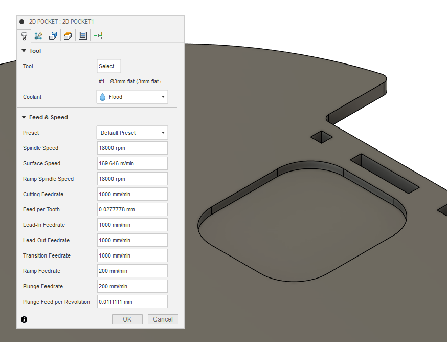 fusion 360 cam pocket tool