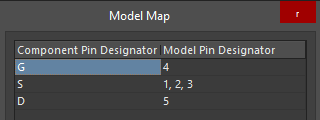 altium model map mosfet