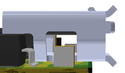 usb connector flanges