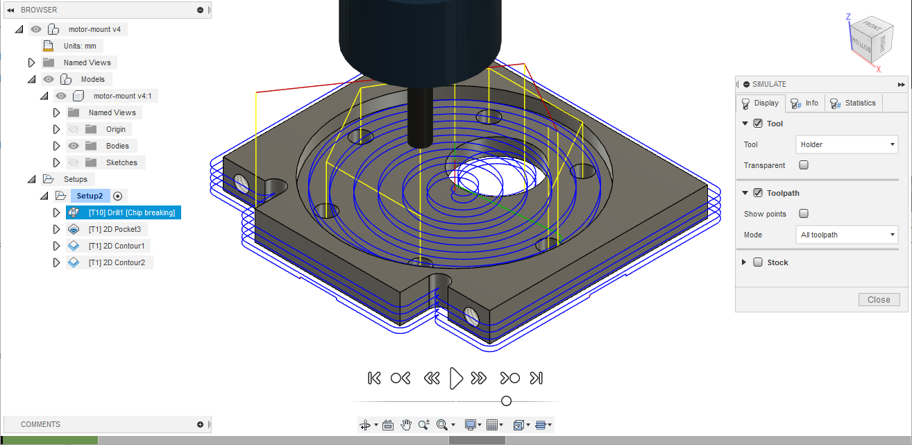 fusion 360 cam simulation