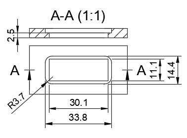 mechanical design switch recommended cutout