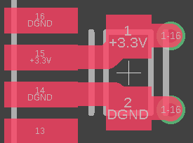 Decoupling capacitor connection